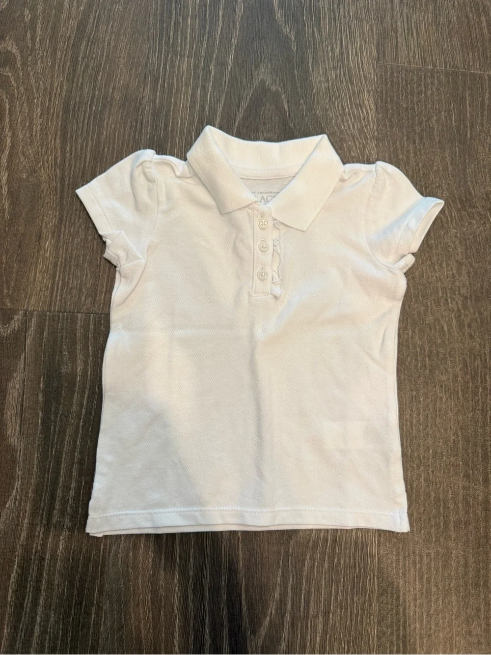 NWT Children’s Place Girls White Polo Shirt - Short Sleeve - School Uniform